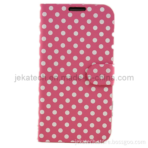 Polka DOT PU Wallet Case for Samsung Galaxy S5